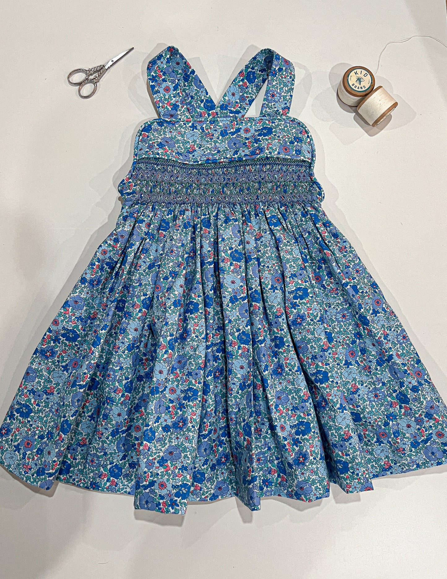 Blue floral fun (2-3 years)