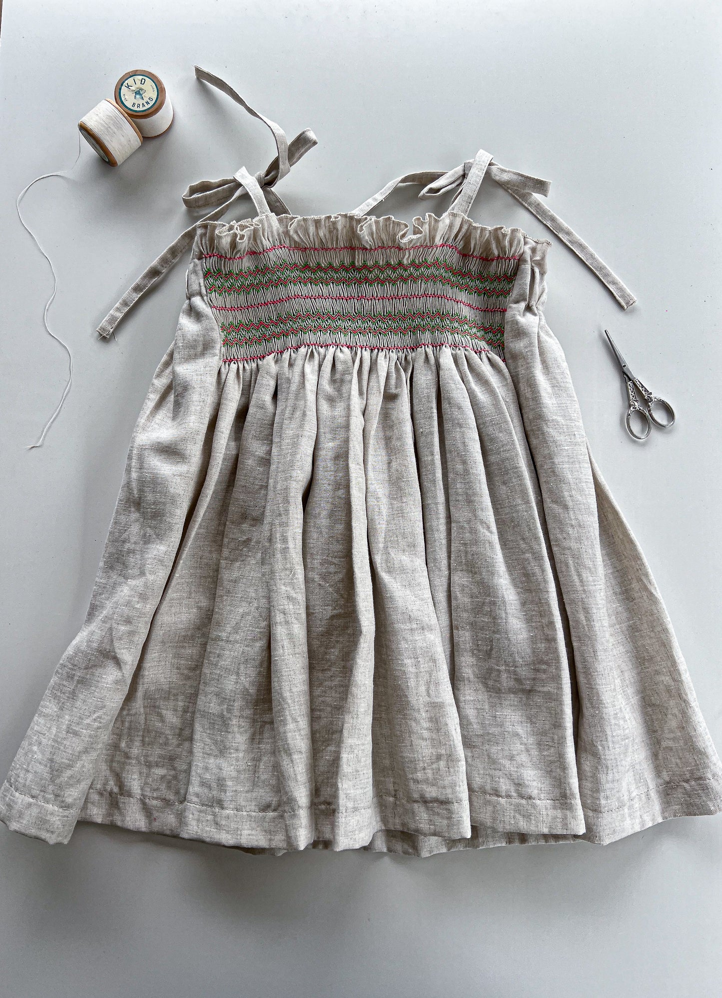 Liberty Dress Girls (100 % linen) (2-3 years)