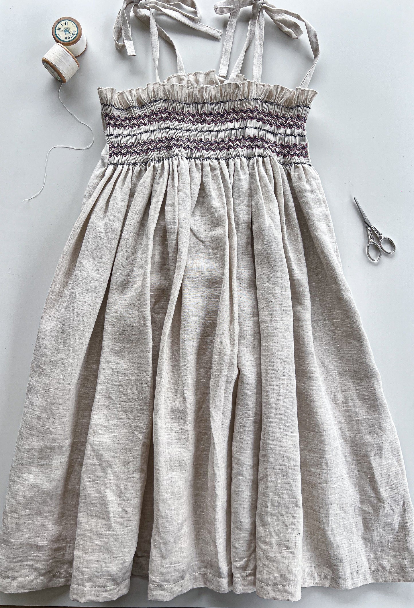 Liberty Dress Girls (100% linen) (8-9 years)